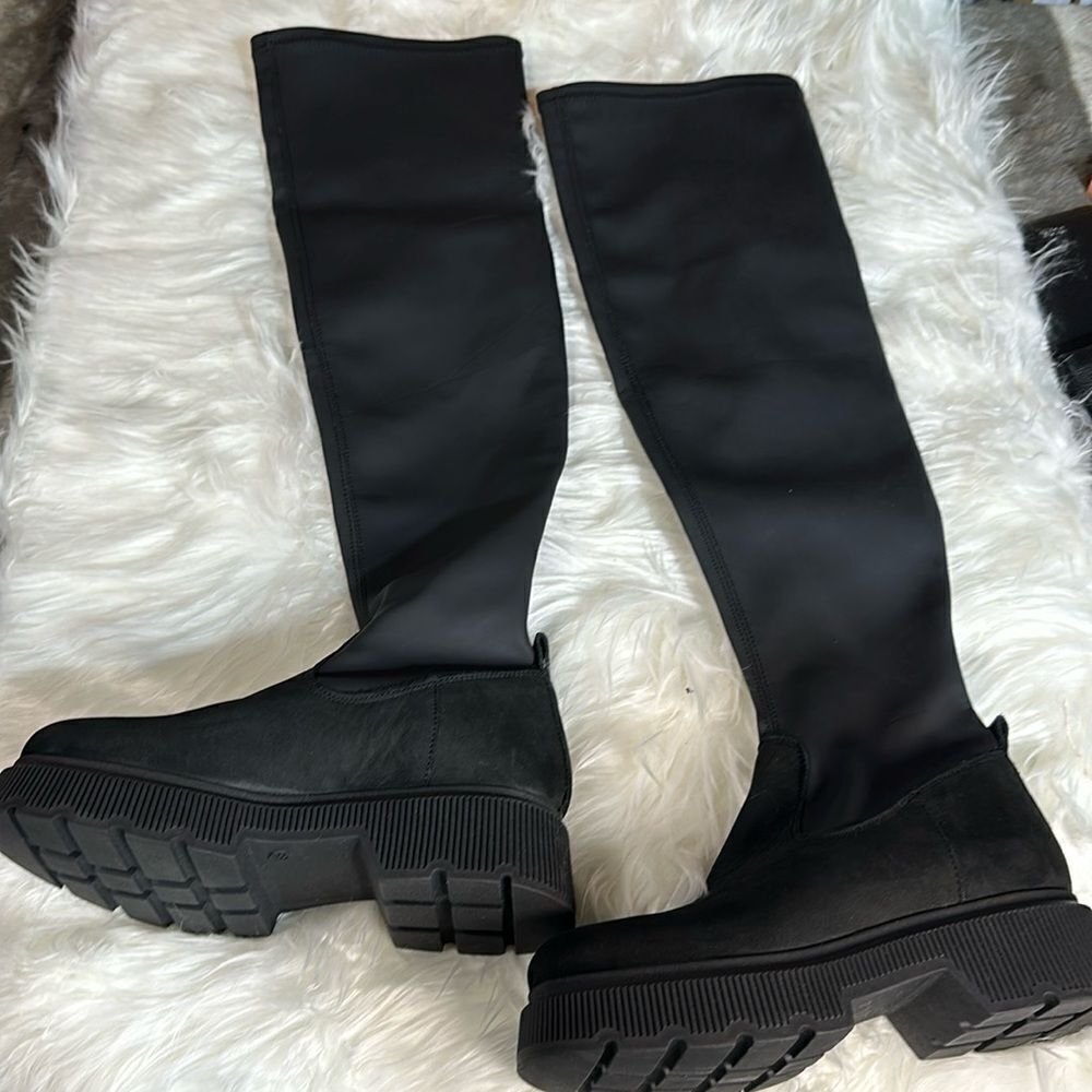 New and unworn tall boots